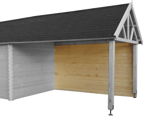 Woodlands tuinhuis Gloucester S 3601EXT blokhut - 662 × 295 cm - Afbeelding 5
