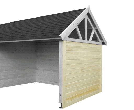 Woodlands tuinhuis Gloucester S 3601EXT blokhut - 662 × 295 cm - Afbeelding 6