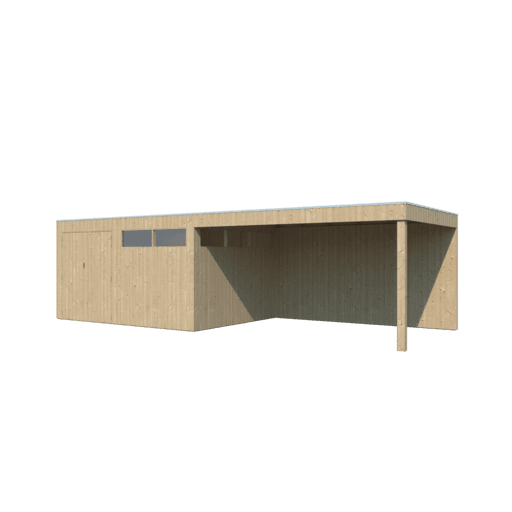 Woodlands Tuinhuis QBV 8113EXT400 blokhut | brede latjes - 802 x 298 - Afbeelding 3