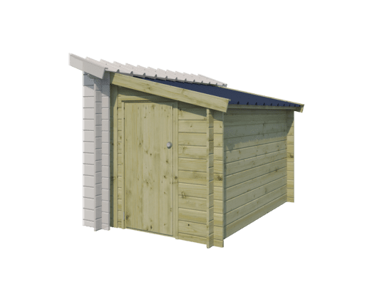 Woodlands tuinhuis CARIBOU 3037DP blokhut – 355×295 cm - Afbeelding 2
