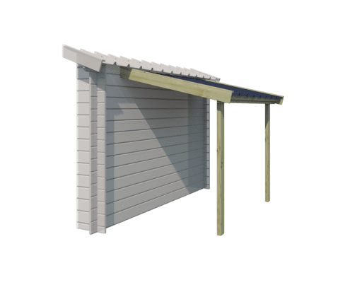 Woodlands tuinhuis CARIBOU 3037DP blokhut – 355×295 cm - Afbeelding 4
