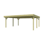 Gardenas carport DUBBEL CPTFLA – 594×552 cm