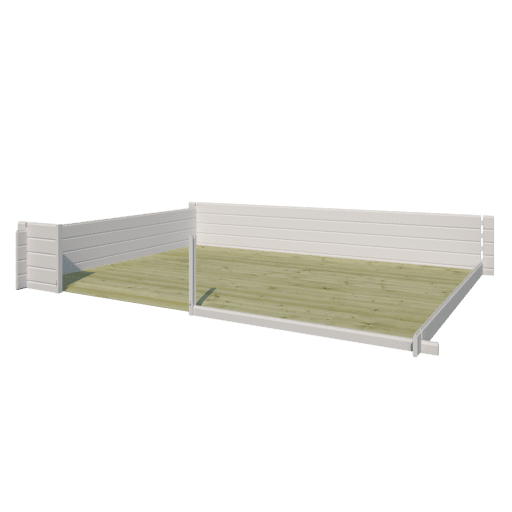 Woodlands tuinhuis CARIBOU 3037DP blokhut – 355×295 cm - Afbeelding 3