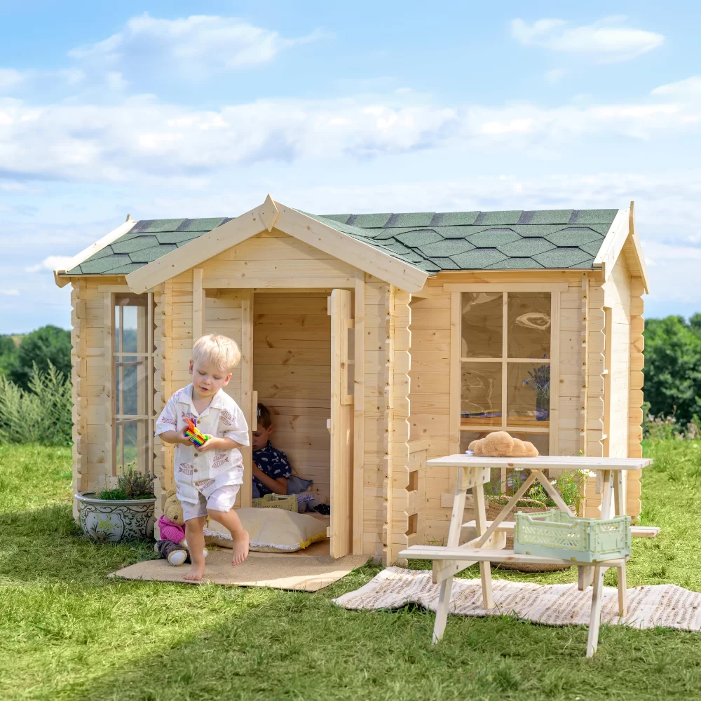 Houten Speelhuis M520 – 176 x 235 cm - Afbeelding 4