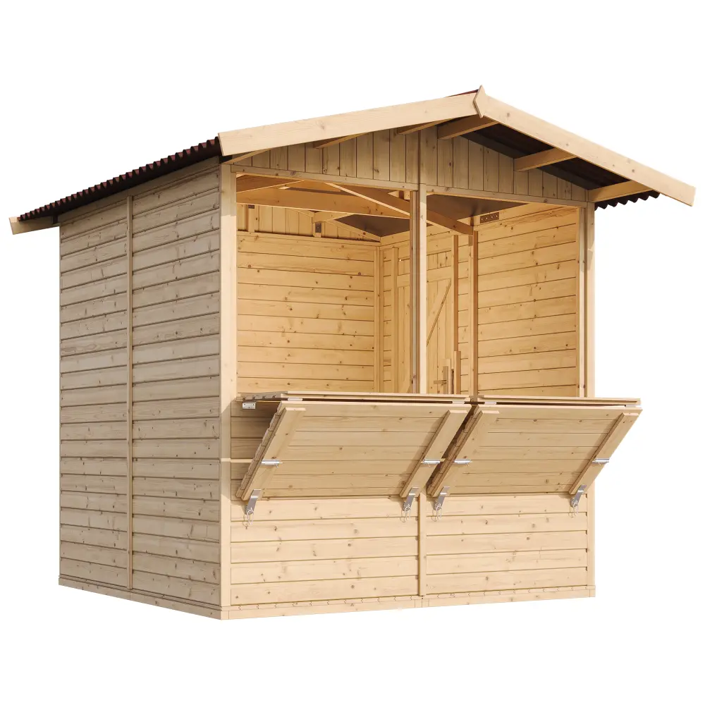 Houten Kiosk of buitenbar M149 - 205 x 199 cm – 4 m2 - Afbeelding 5
