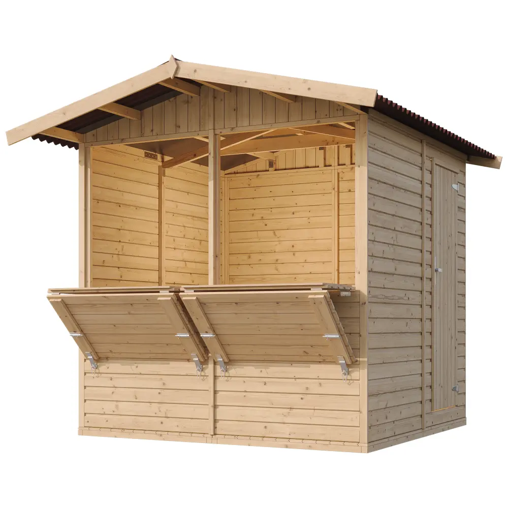 Houten Kiosk of buitenbar M149 - 205 x 199 cm – 4 m2 - Afbeelding 4