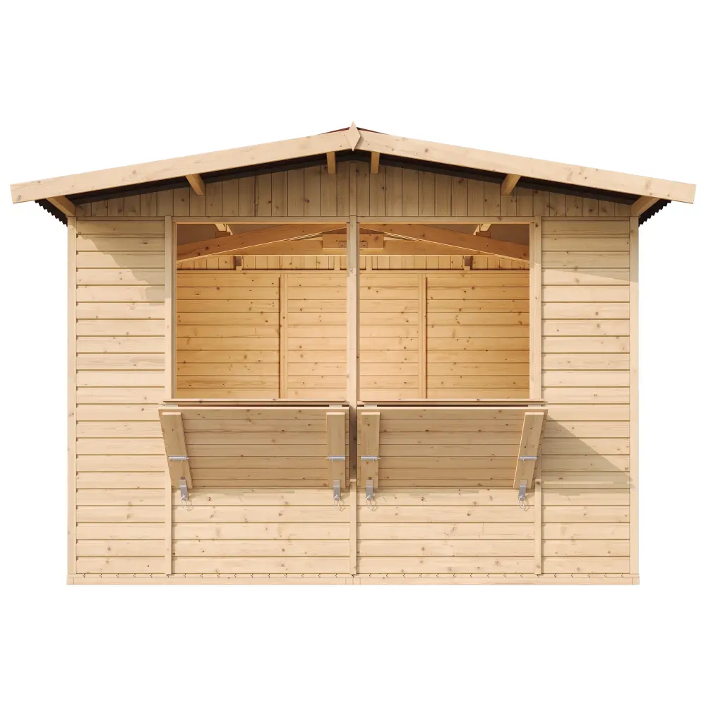 Houten kiosk M150 of buitenbar – 303 x 199 cm – 6 m2 - Afbeelding 5