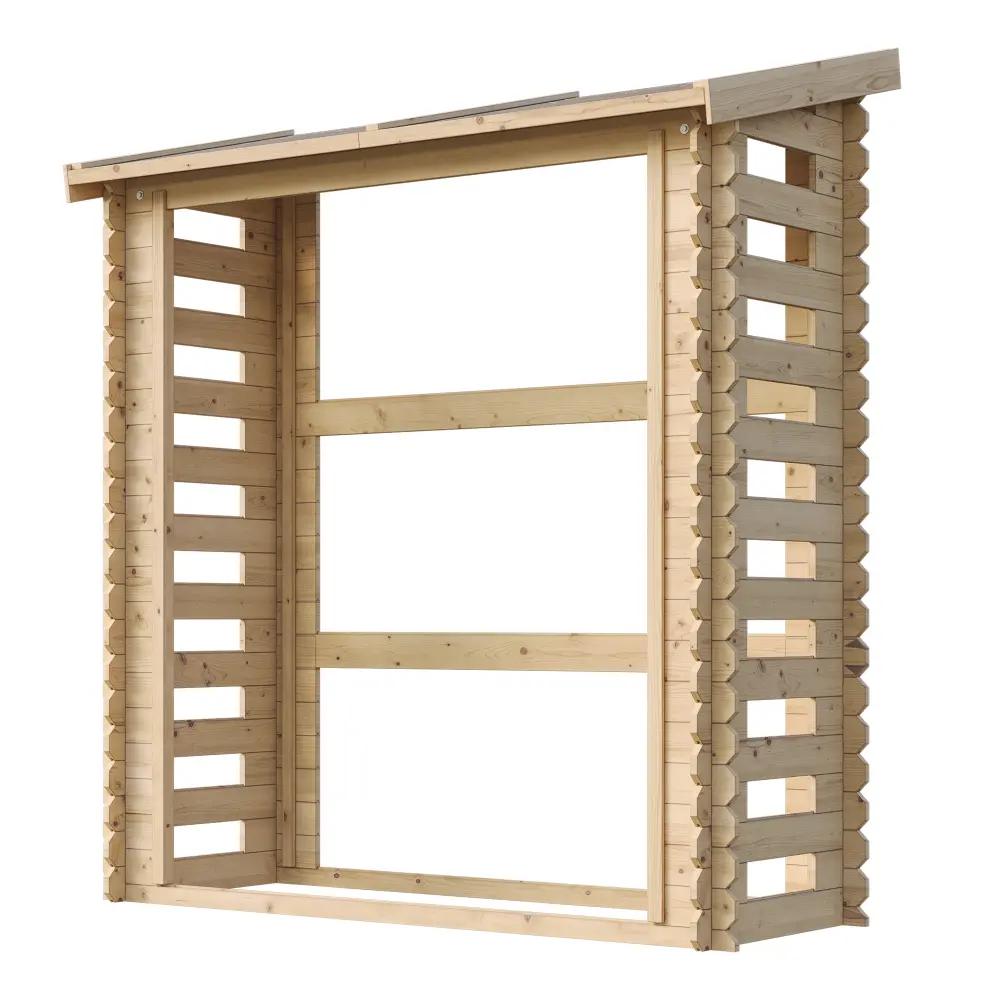 Houtopslag M201 voor brandhout - 168 x 70cm - 1,75m3 - Afbeelding 3
