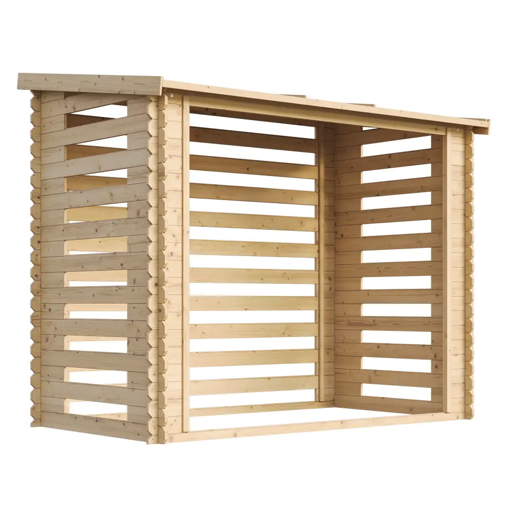 Houtopslag M202 voor brandhout - 228 x 130cm - 4m3 - Afbeelding 4