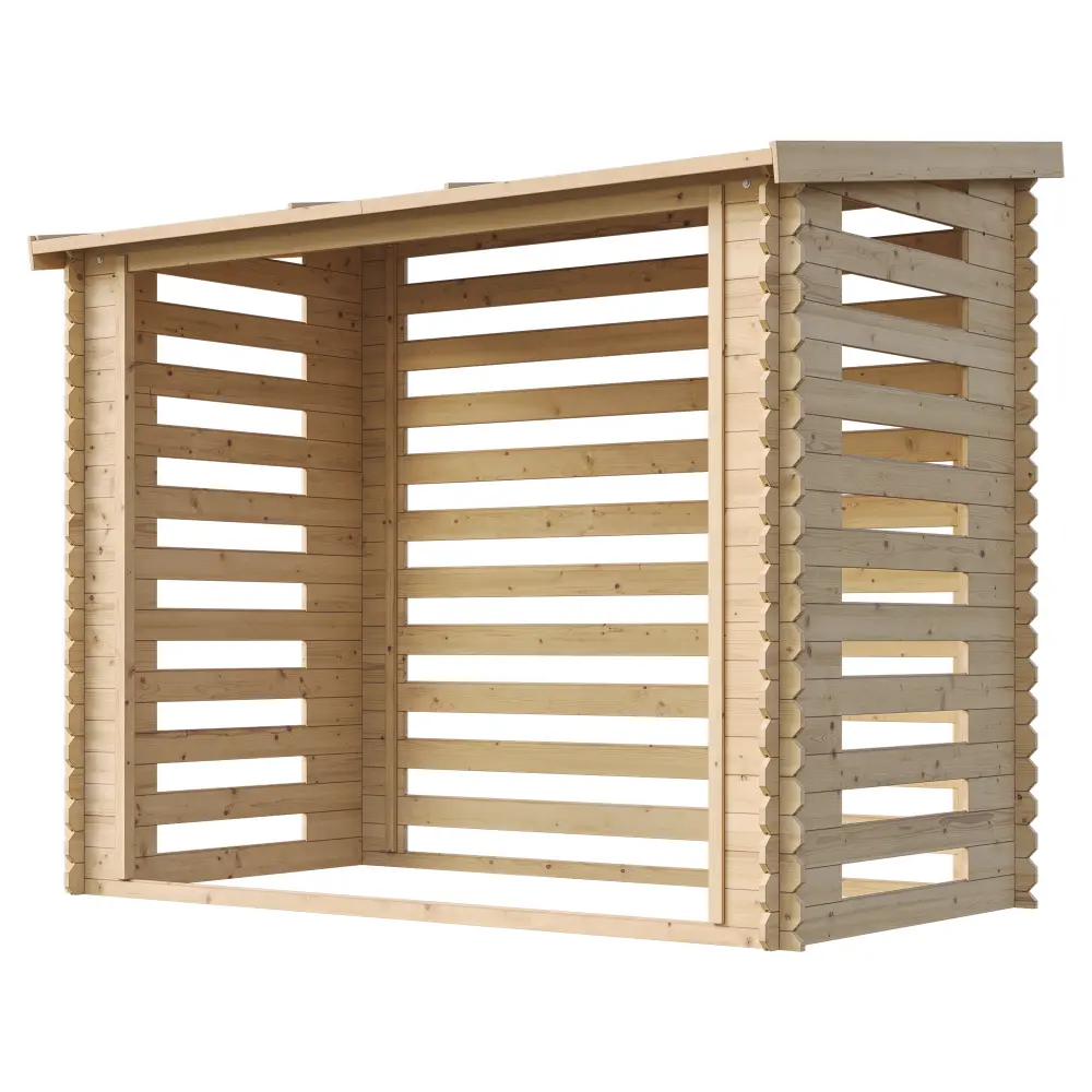 Houtopslag M202 voor brandhout - 228 x 130cm - 4m3 - Afbeelding 2