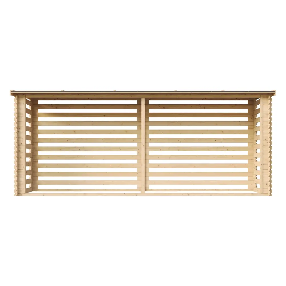 Houtopslag M203 voor brandhout - 456 x 100cm - 7m3 - Afbeelding 3