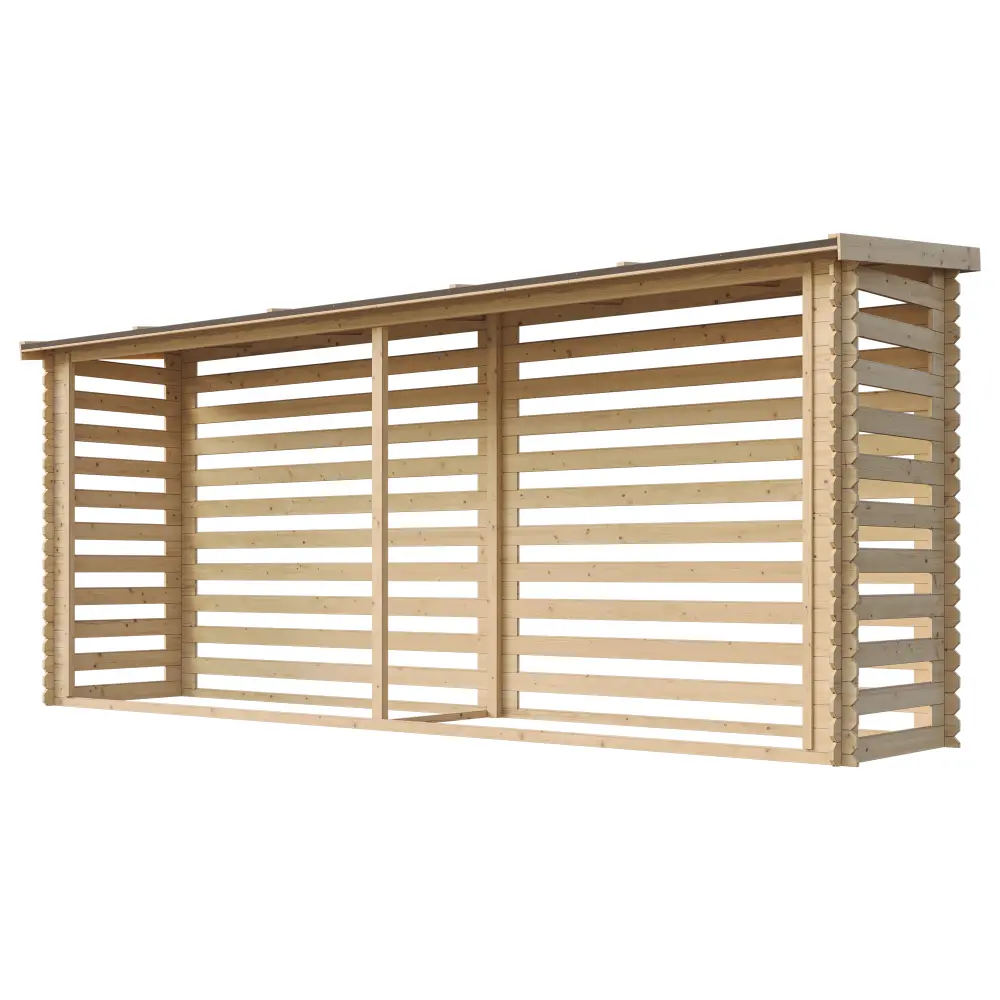 Houtopslag M203 voor brandhout - 456 x 100cm - 7m3 - Afbeelding 2