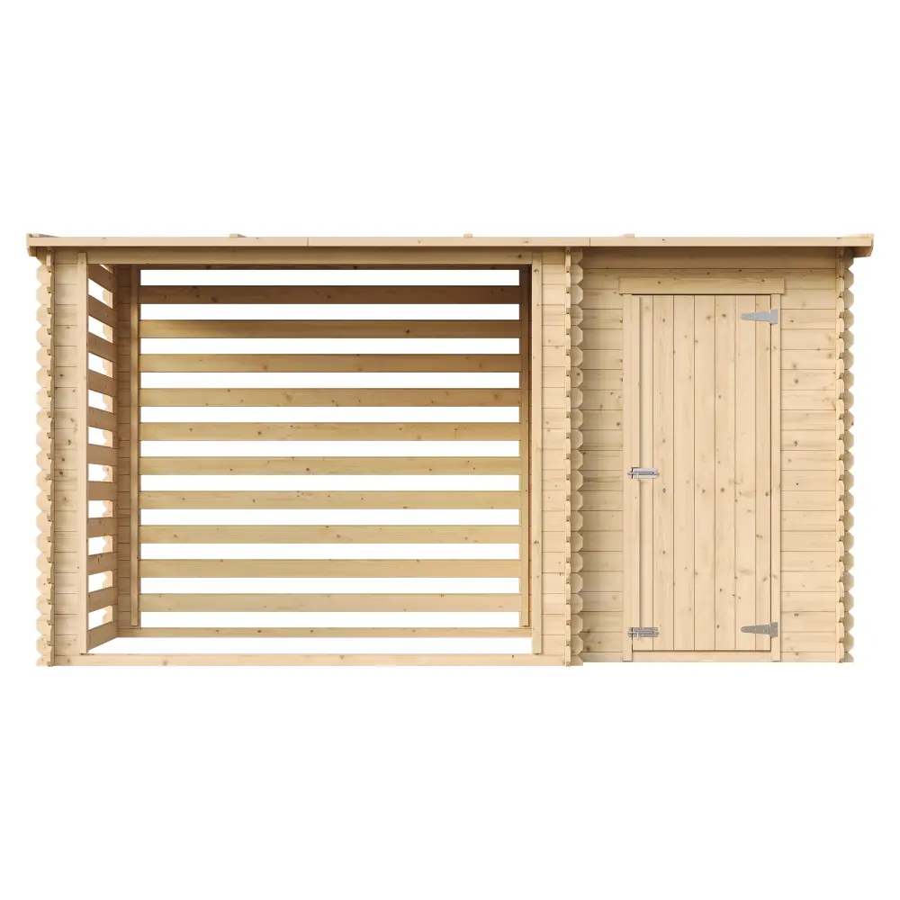 Houtopslag M205 voor brandhout - 344 x 130cm - 4m3 - Afbeelding 8