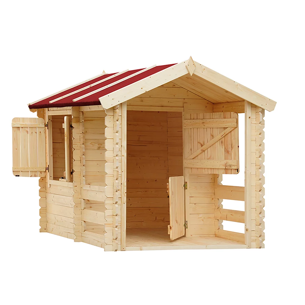 Houten Speelhuis M501 – 130 x 164 cm - Afbeelding 3