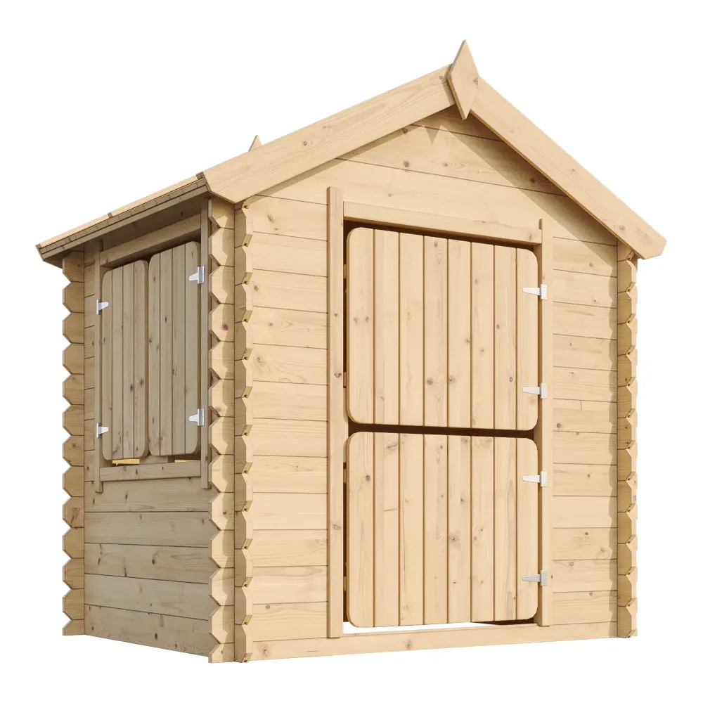 Houten Speelhuis M516 – 130 x 106 cm - Afbeelding 3