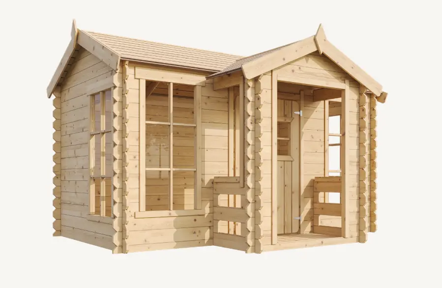 Houten Speelhuis M520 – 176 x 235 cm - Afbeelding 8