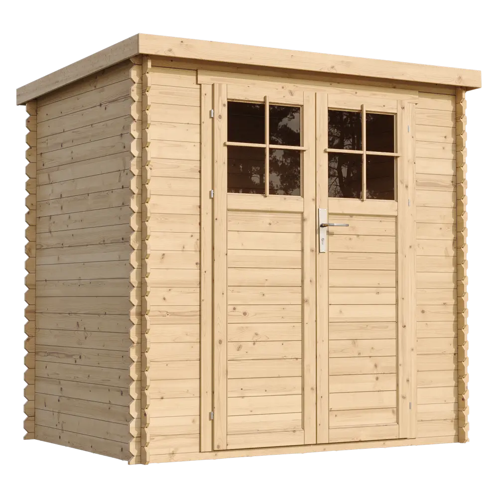Houten tuinhuis M311F blokhut – 200 x 130 cm – 2 m2