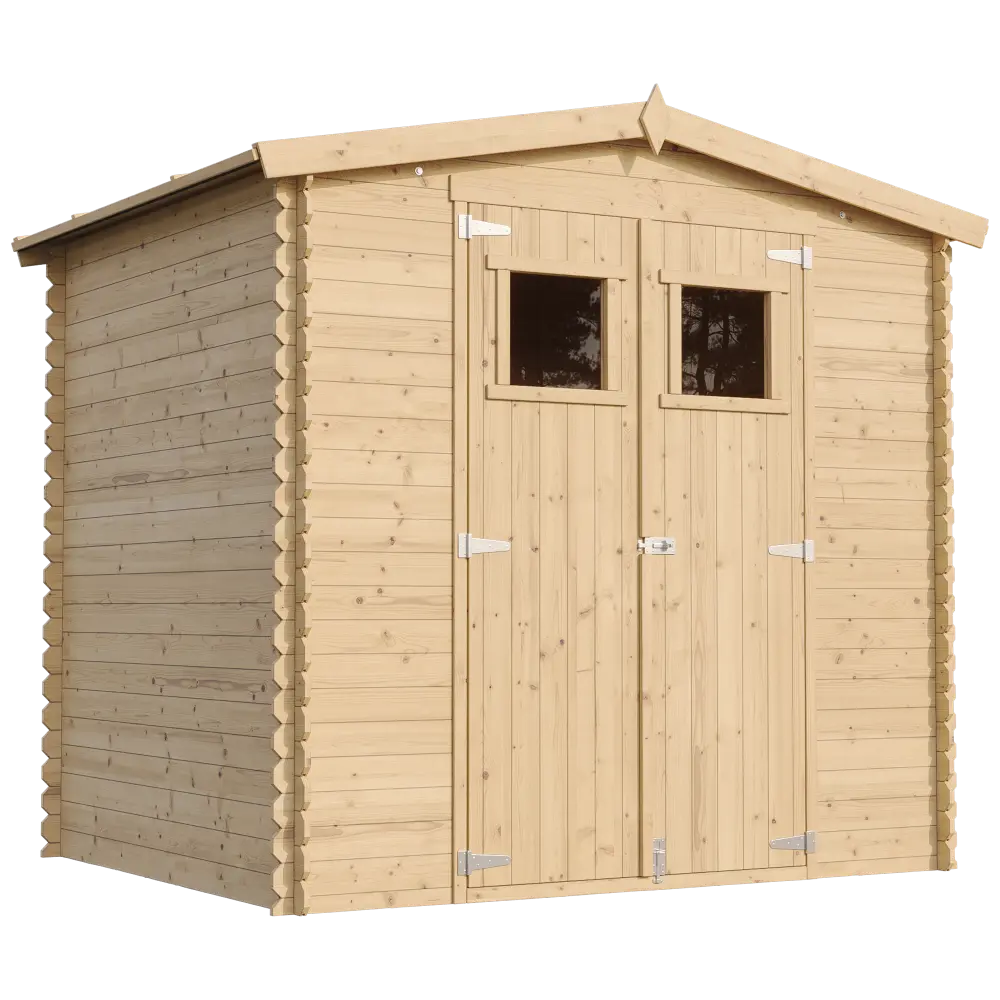 Houten tuinhuis M369 blokhut – 220 x 220 cm – 4 m2