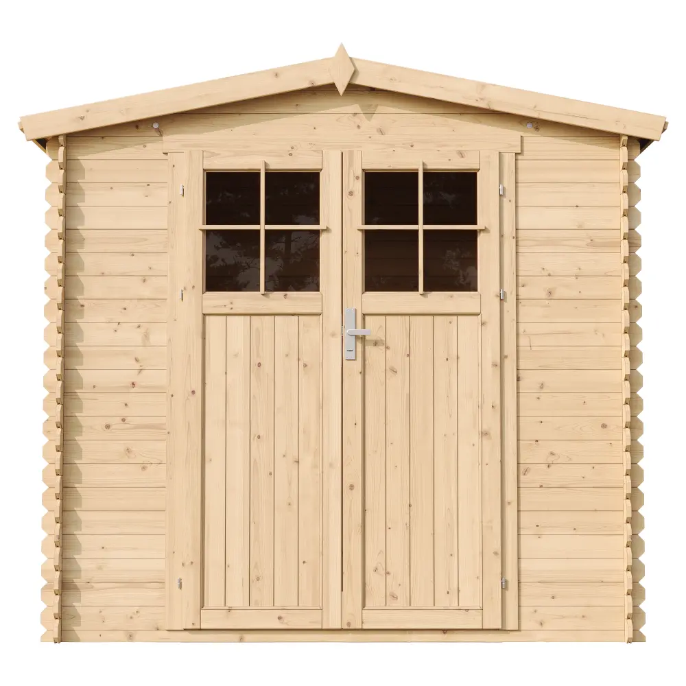 Houten tuinhuis M369F blokhut – 220 x 220 cm – 4 m2 - Afbeelding 4