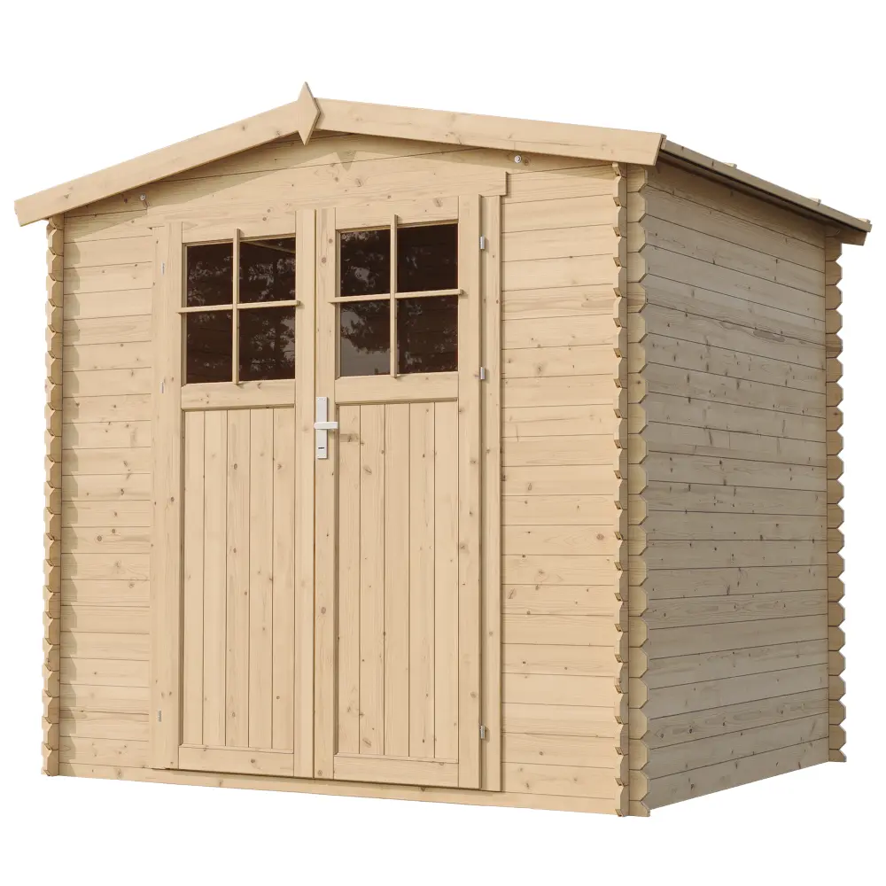 Houten tuinhuis M369F blokhut – 220 x 220 cm – 4 m2 - Afbeelding 3