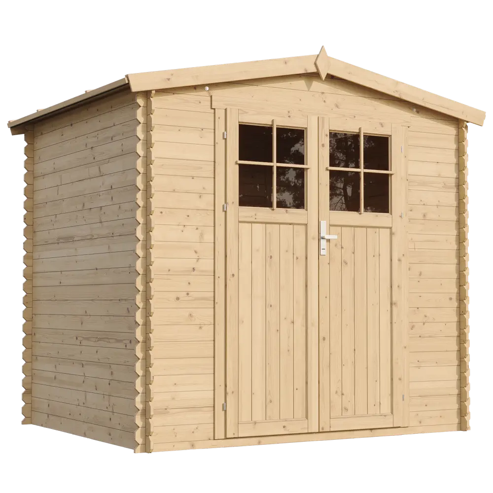 Houten tuinhuis M369F blokhut – 220 x 220 cm – 4 m2