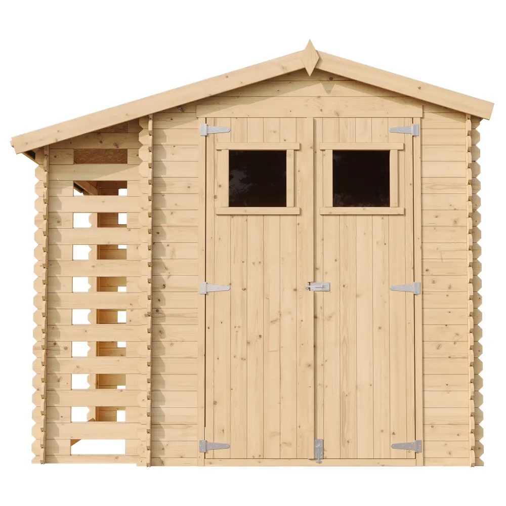 Houten tuinhuis M386 blokhut – 256 x 200 cm – 5 m2 - Afbeelding 4