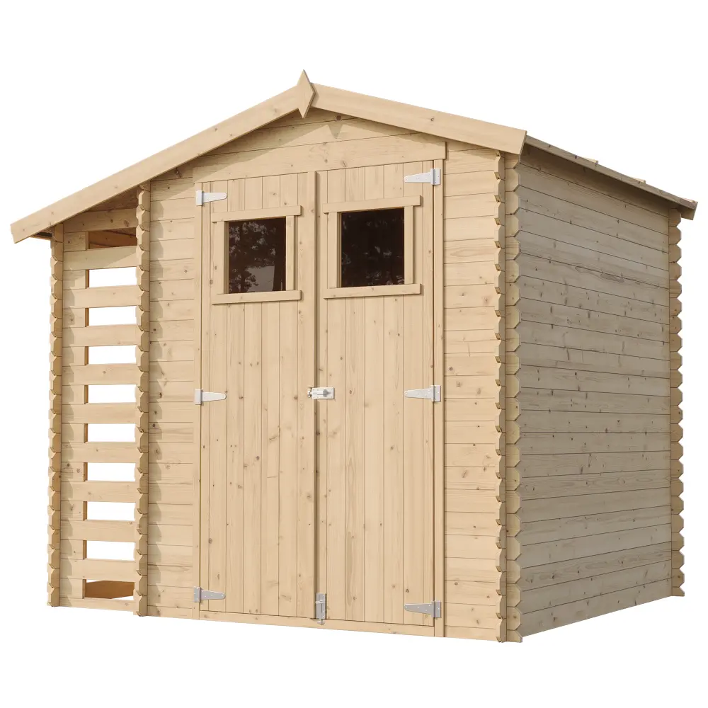Houten tuinhuis M386 blokhut – 256 x 200 cm – 5 m2 - Afbeelding 3