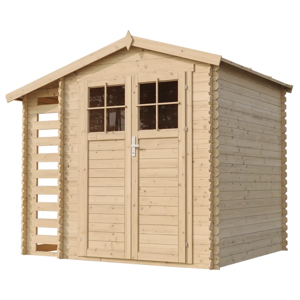 Houten tuinhuis M386F blokhut – 256 x 200 cm – 5 m2 - Afbeelding 3