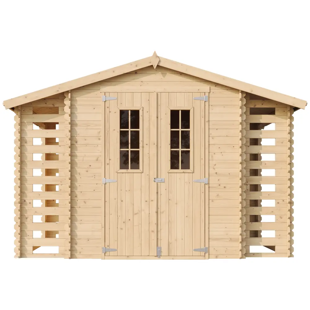 Houten tuinhuis M391C blokhut – 312 x 200 cm – 6 m2 - Afbeelding 4