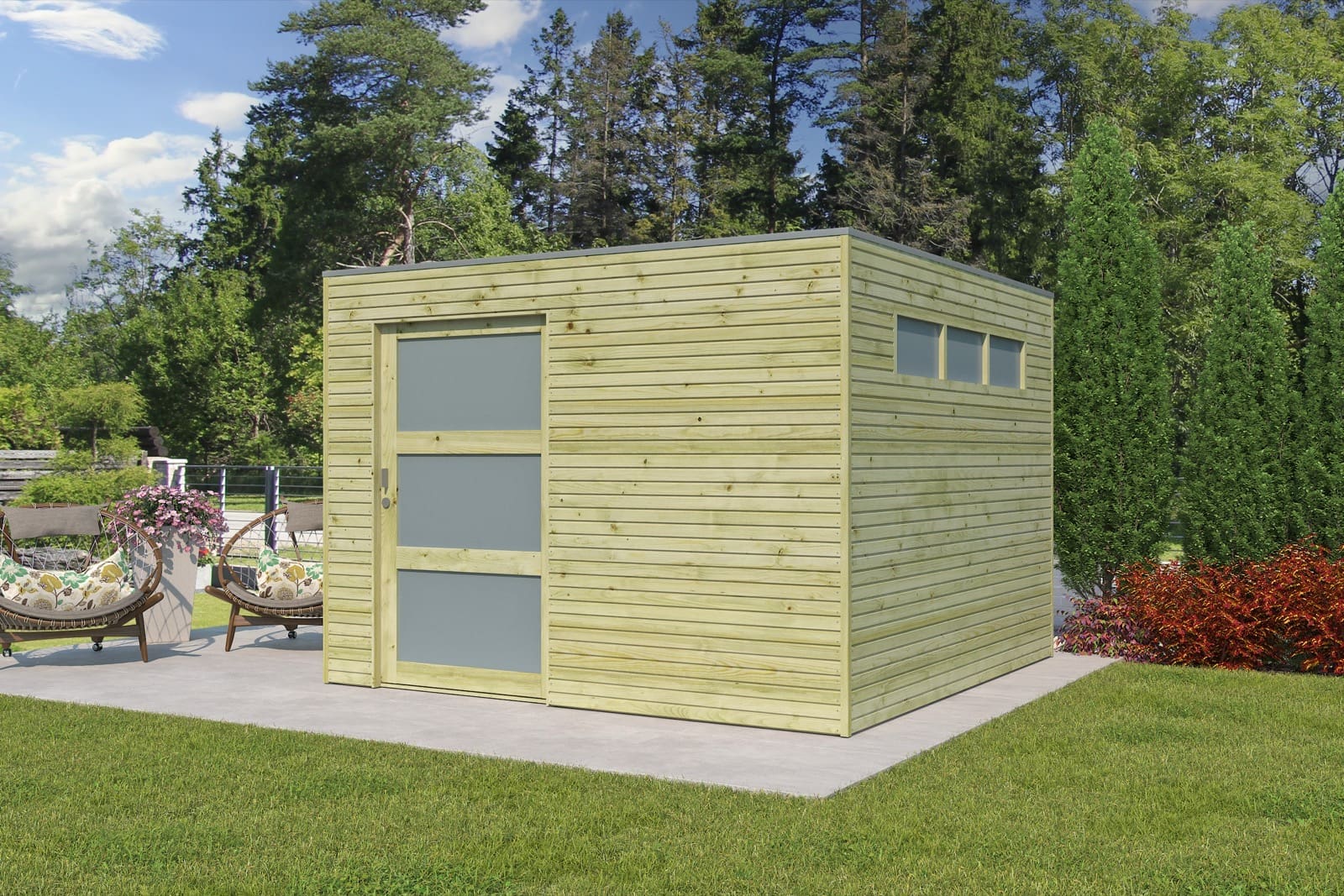 Woodlands tuinhuis QBS II 7252 - 300x300 blokhut