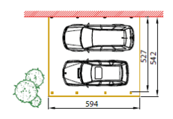 Aanbouwcarport Modern Drukgeïmpregneerd Grenen - Afbeelding 4