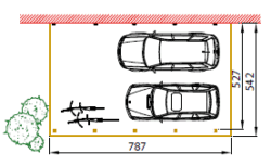 Aanbouwcarport Modern Drukgeïmpregneerd Grenen - Afbeelding 7