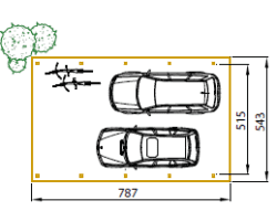 Vrijstaande carport Modern drukgeïmpregneerd Grenen - Afbeelding 5