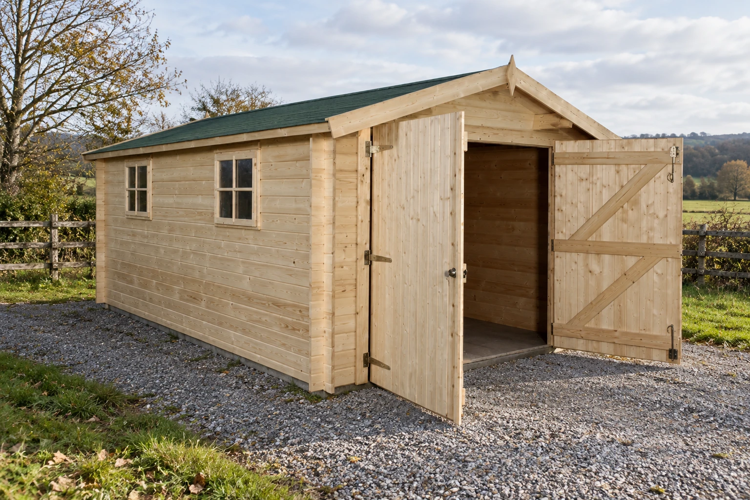 Woodlands garage Classic 3001 – 320x505 – Buitenaanzicht (2)