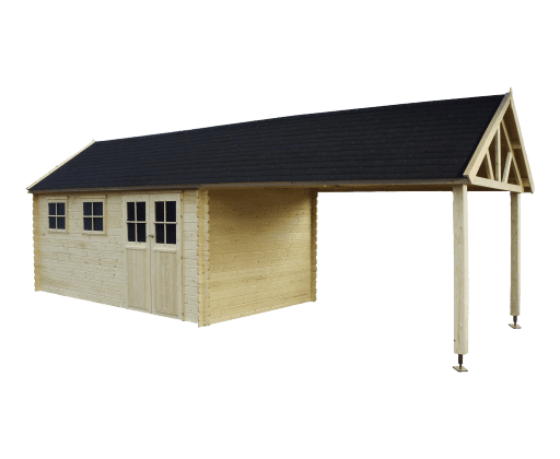 Woodlands tuinhuis Gloucester XL 3603EXT blokhut - 872 × 295 cm - Afbeelding 4