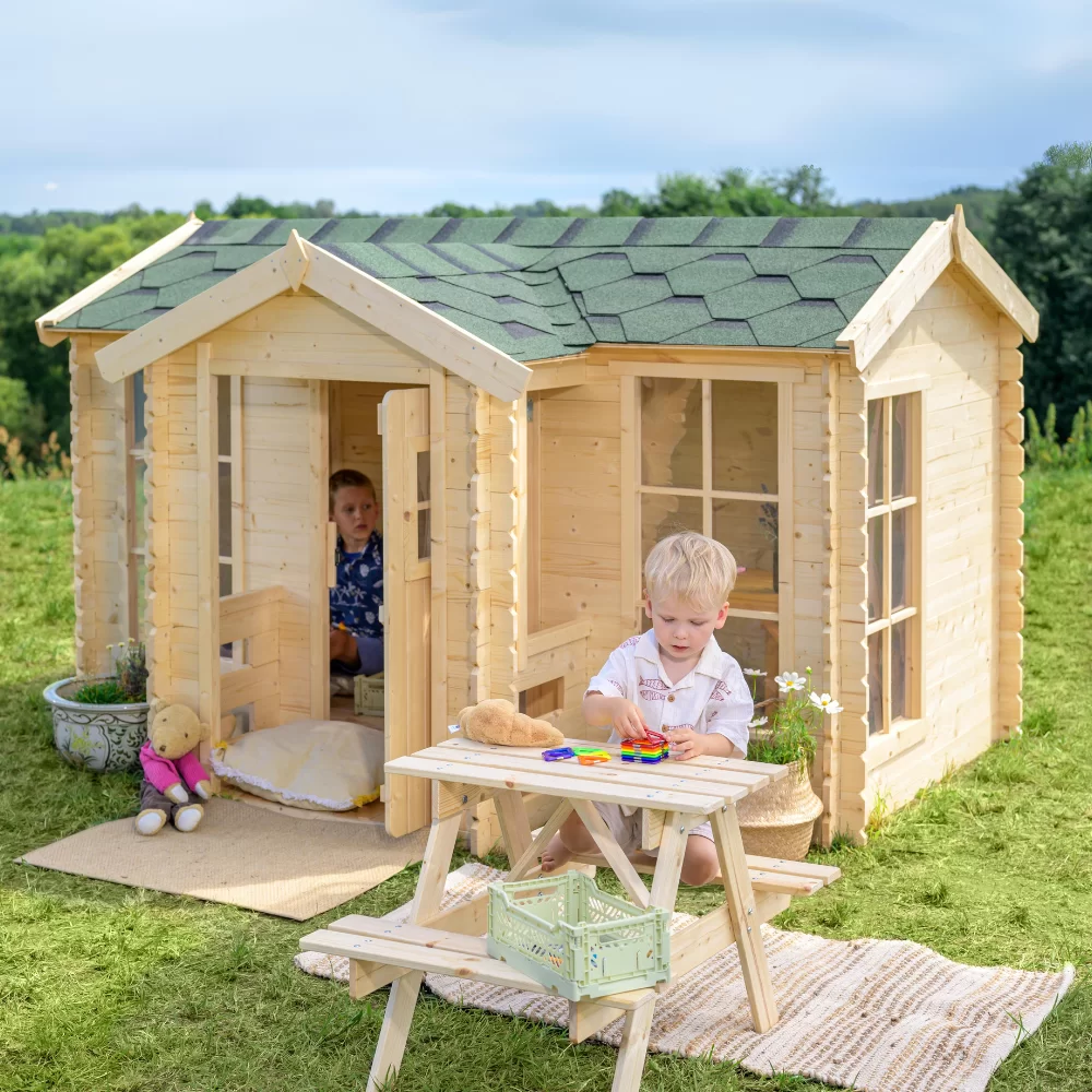 Houten Speelhuis M520 – 176 x 235 cm - Afbeelding 5