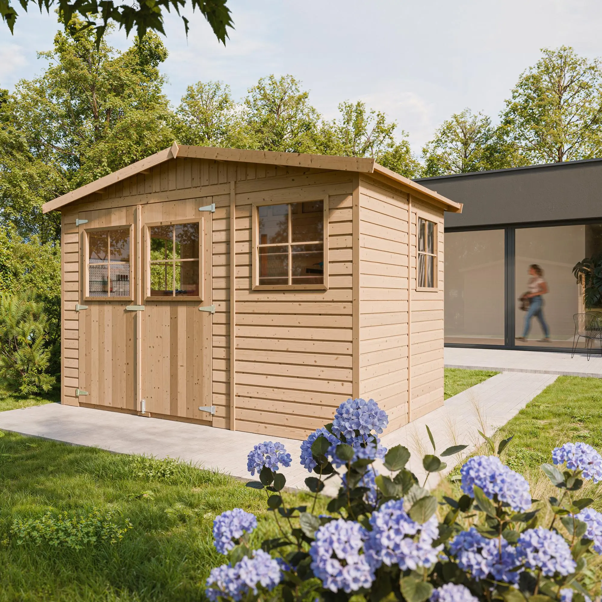 houten tuinhuis m334