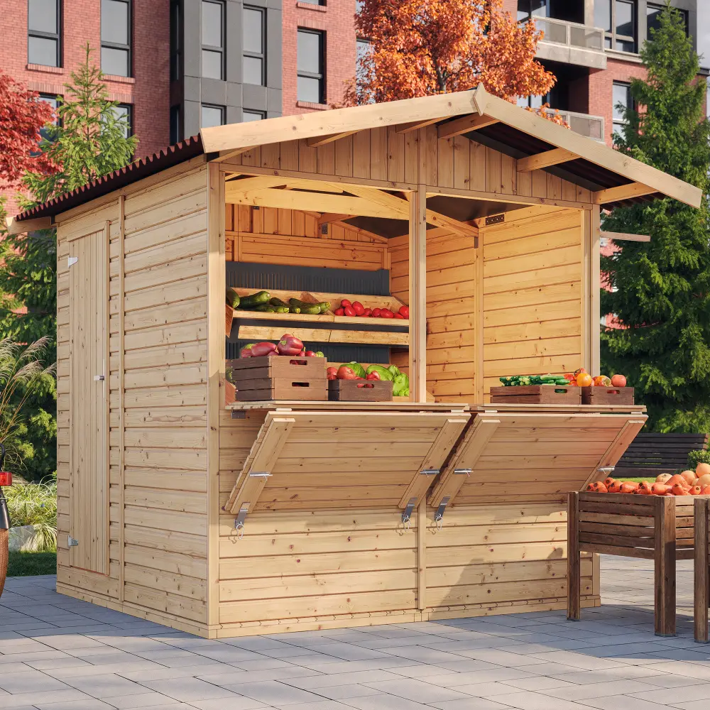 houten kiosk m149