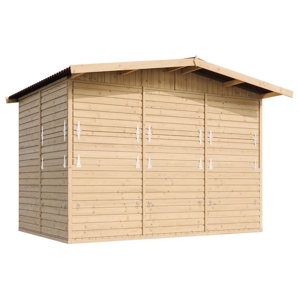 Houten kiosk M150B of buitenbar – 303 x 199 cm – 6 m2 - Afbeelding 3