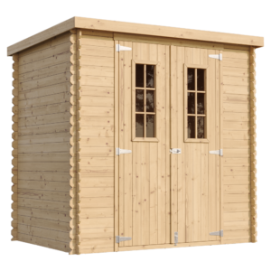 Timbela M311C – Houten tuinhuis – Schuin aanzicht