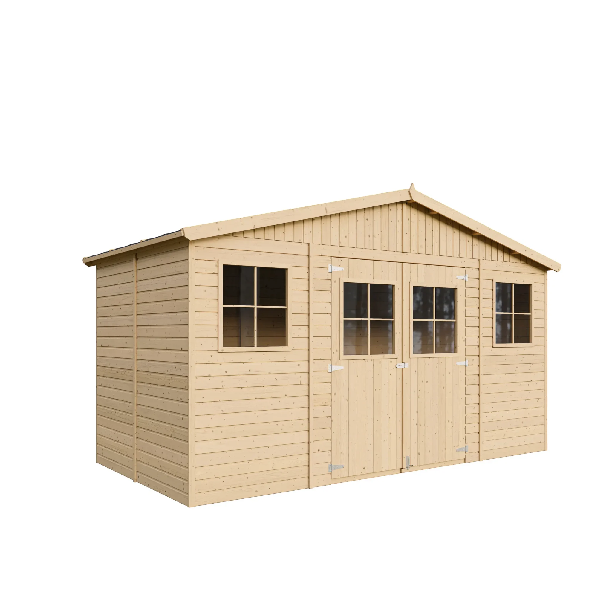 Houten tuinhuis M332 blokhut – 401 x 199 cm – 8 m2 - Afbeelding 4