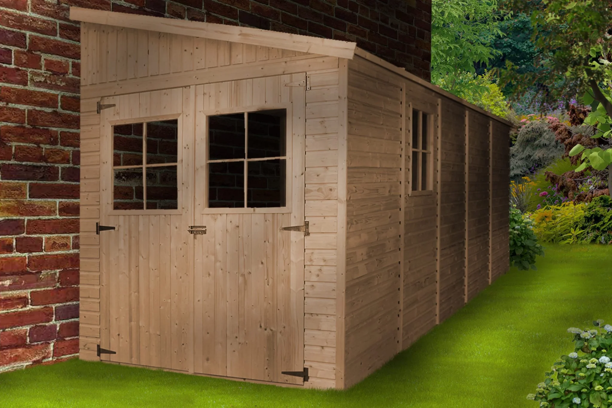 houten tuinhuis m341