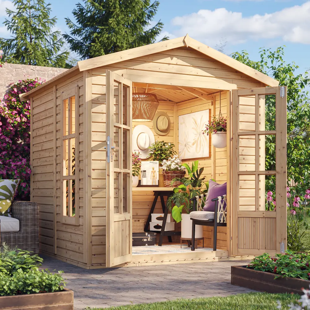 houten tuinkantoor M351FB