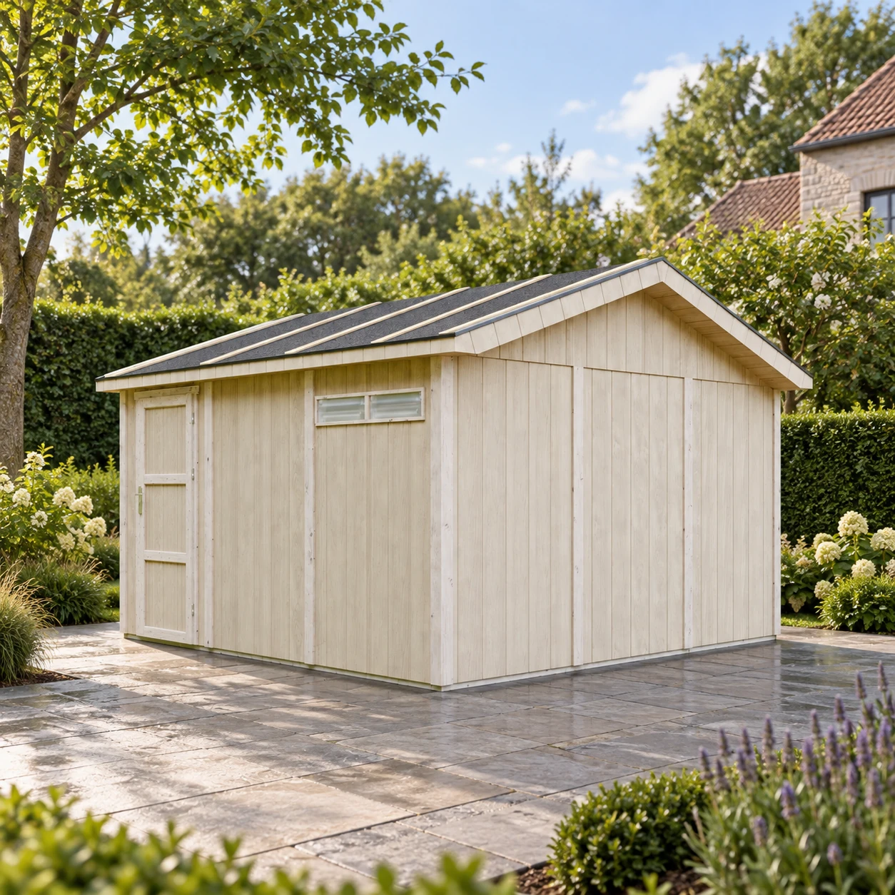 LP® SmartSide® panel garage M990B – 354 x 368 cm – 13 m2 – Buitenaanzicht (5)
