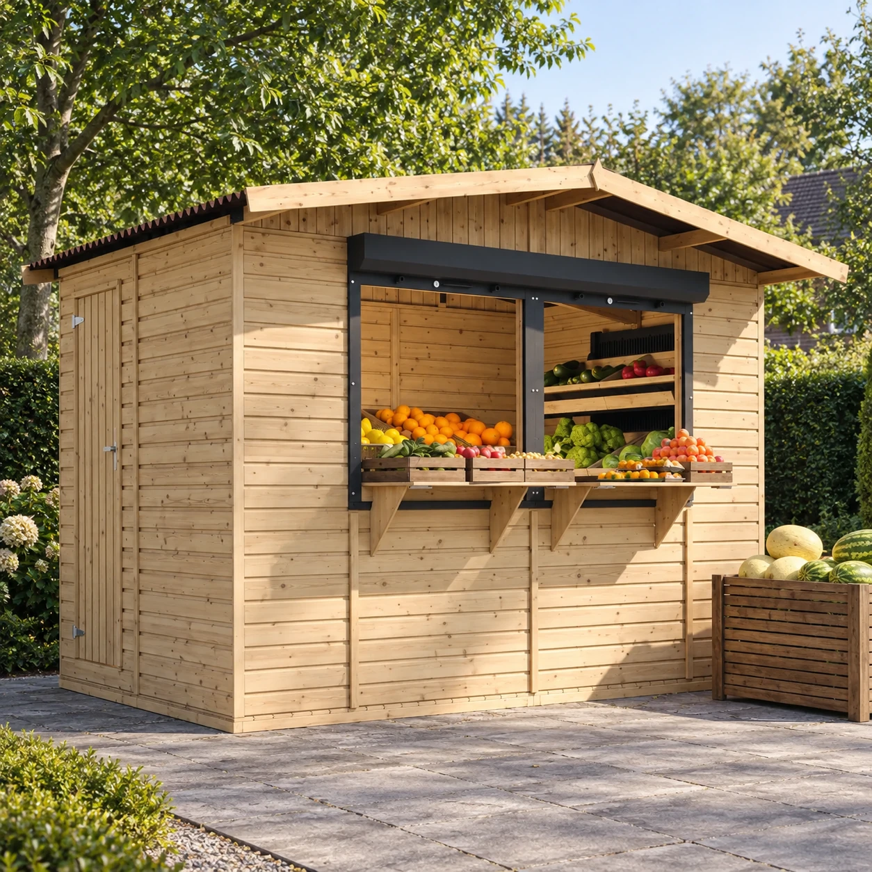 houten kiosk m150z