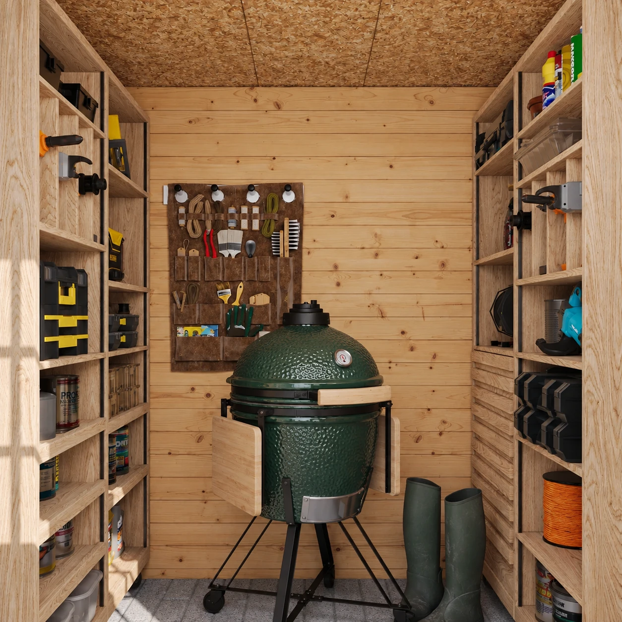Abri de jardin en bois M309 – 200 x 200 cm – 4 m2 – Buitenaanzicht (5)