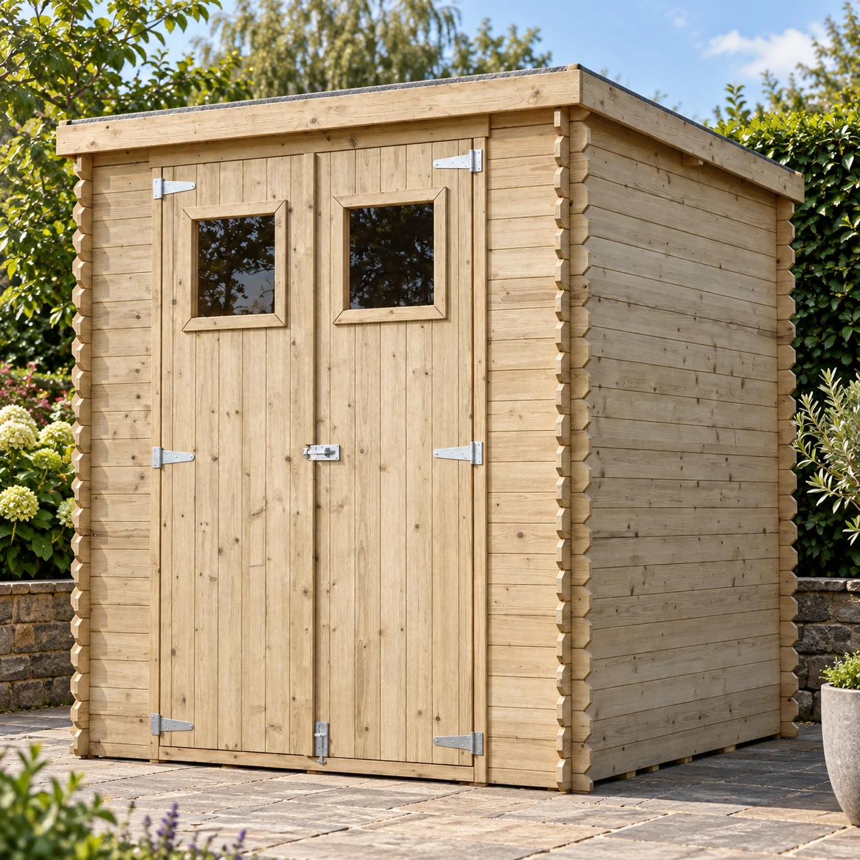 Abri de jardin en bois M309 – 200 x 200 cm – 4 m2 – Buitenaanzicht (3)