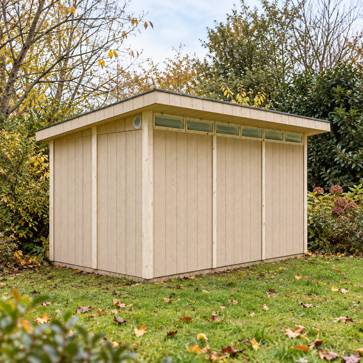 LP® SmartSide® Blockbohlenhaus M904A – 236 x 368 cm – 9 m2 – Buitenaanzicht (12)