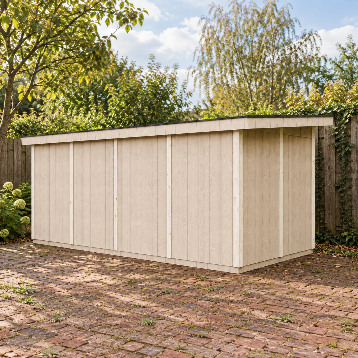 LP® SmartSide® Blockbohlenhaus M905C – 236 x 486 cm – 12 m2 – Buitenaanzicht (12)