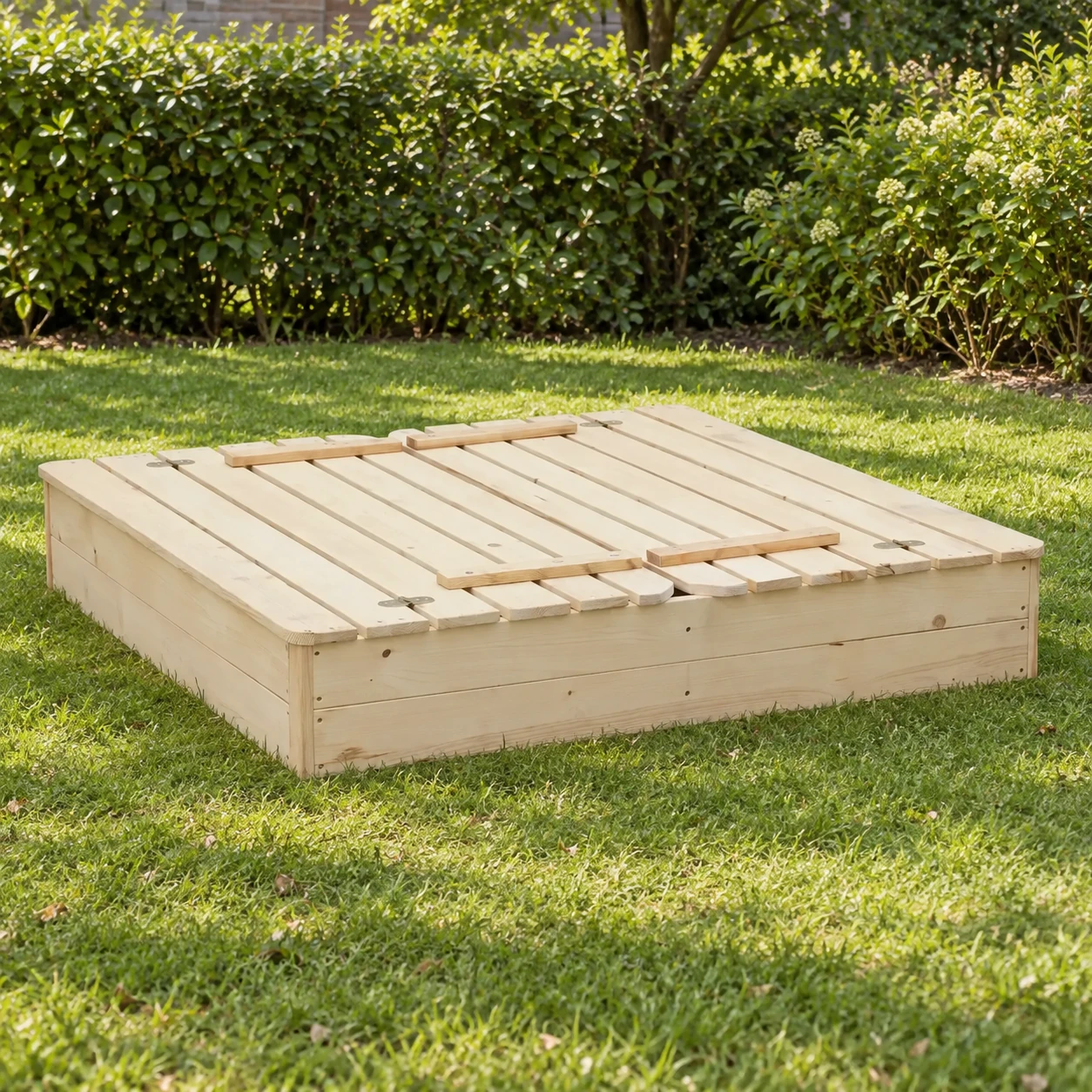 Wooden sandpit M051 – Buitenaanzicht (4)